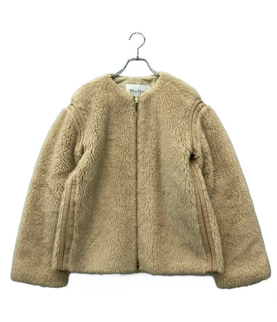 MAX MARA ノーカラージャケット アルパカ 24110810216 レディース SIZE 36 (S) マックスマーラ