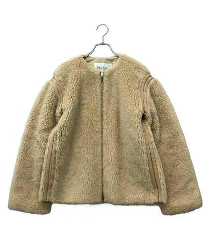 MAX MARA ノーカラージャケット アルパカ 24110810216 レディース SIZE 36 (S) マックスマーラ