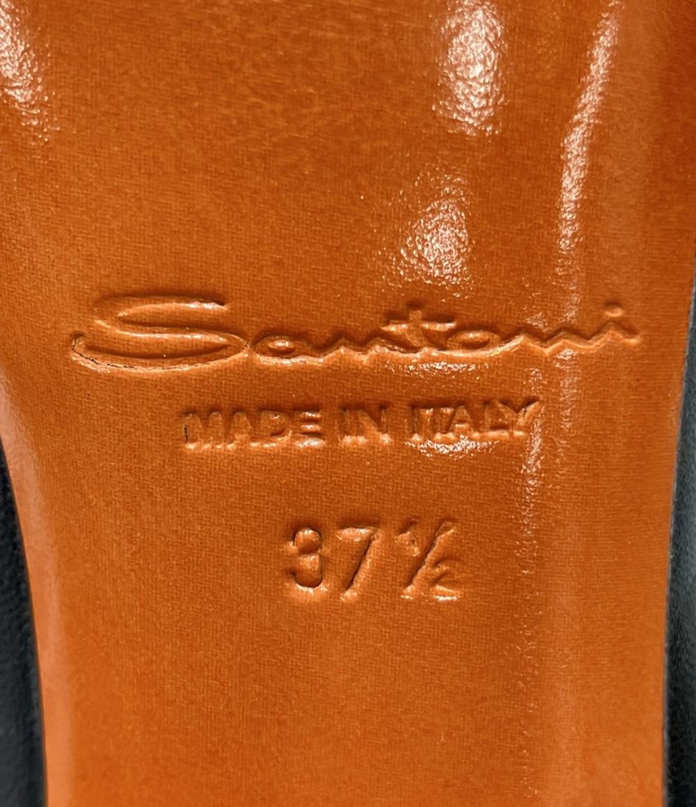 サントーニ チャンキーヒールパンプス 56731 レディース SIZE 371/2 (L) Santoni