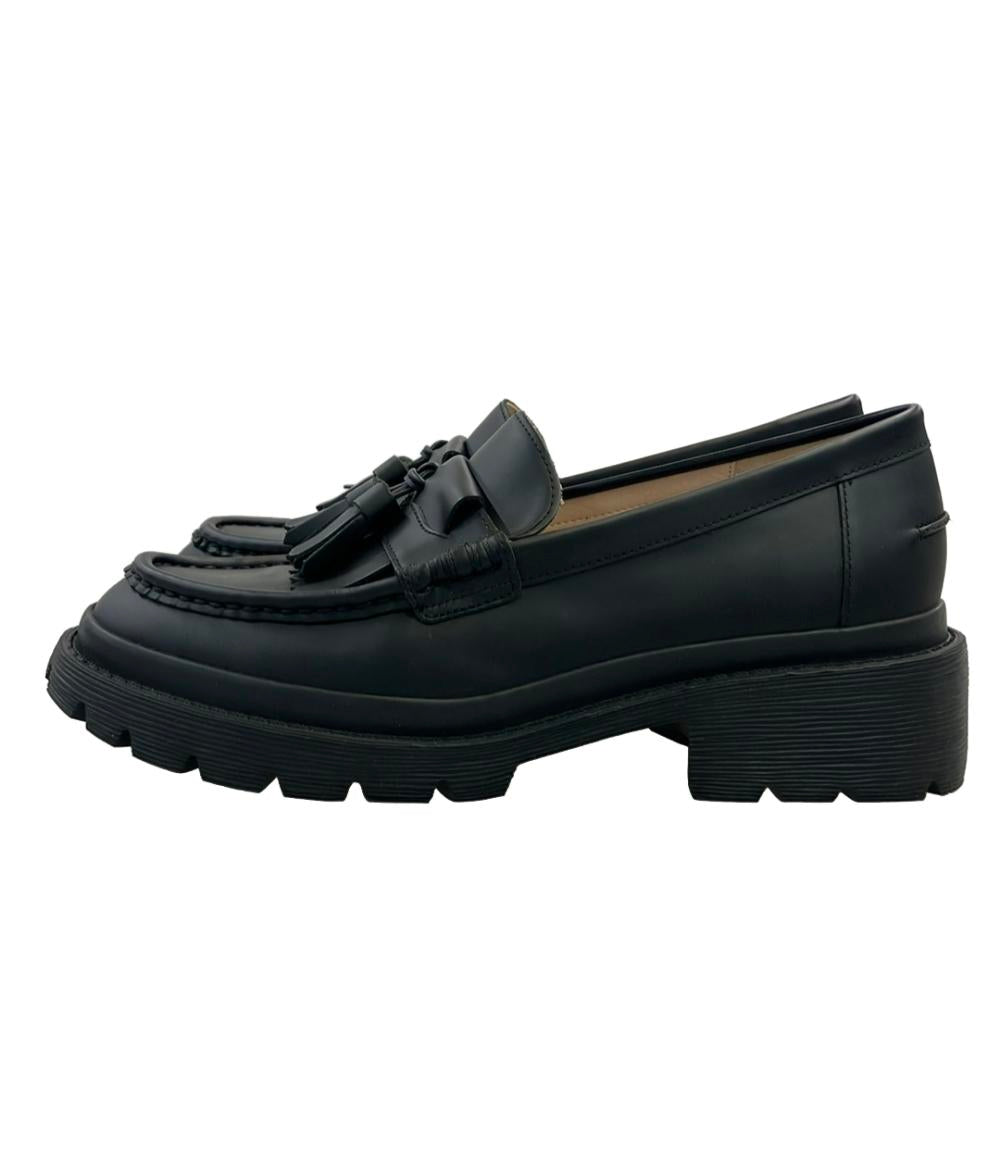 美品 LANVIN en Bleu タッセル厚底ローファー 2784 レディース SIZE