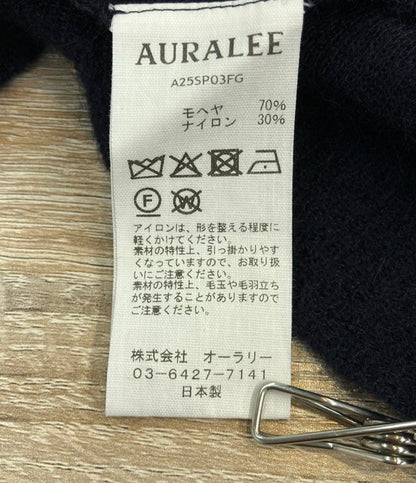 AURALEE 半袖ポロシャツ MOHAIR SHEER KNIT A25SP03FG メンズ SIZE 3 (L) オーラリー