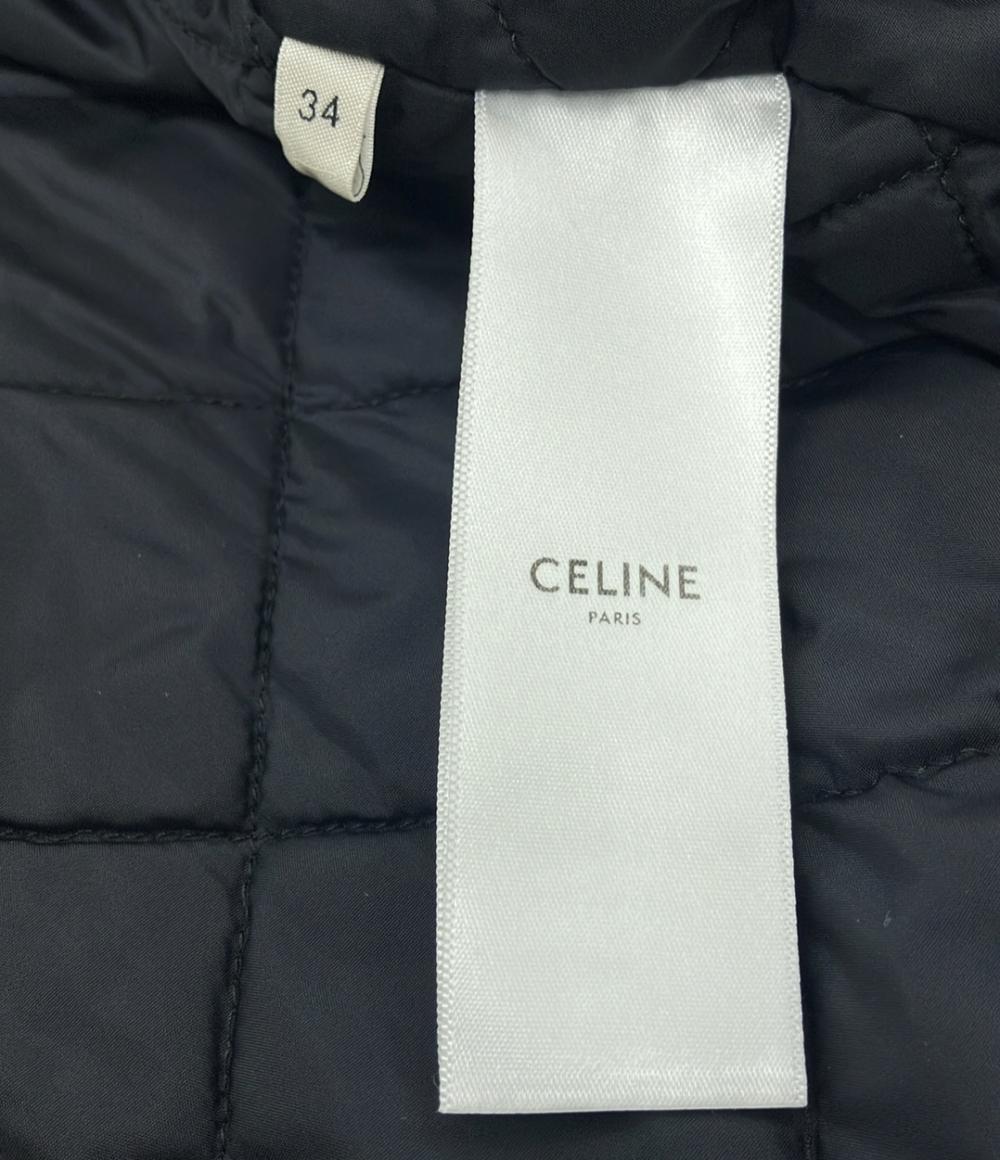 セリーヌ チェックオーバーサイズシャツジャケット  裏地キルティング 2W655150R メンズ SIZE 34 (S) CELINE