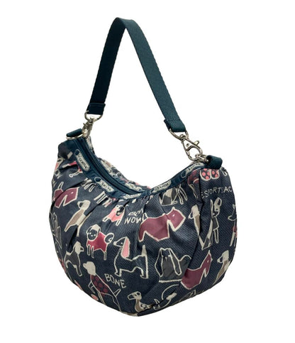 美品 LeSportsac ショルダーバッグ 2WAY 肩掛け 斜め掛け ポリエステル レディース レスポートサック