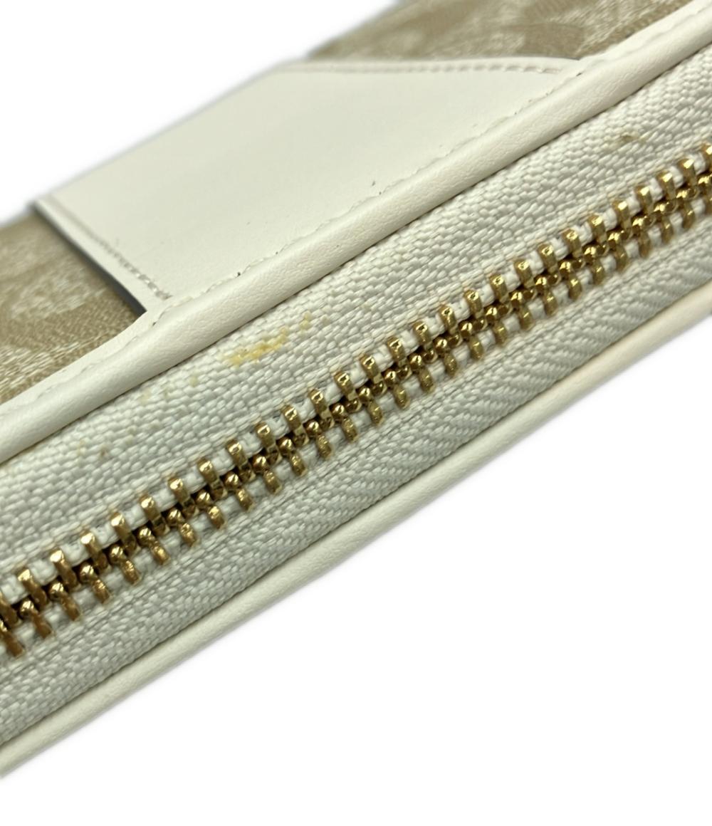 美品 COACH ラウンドファスナー 長財布 シグネチャー レディース コーチ