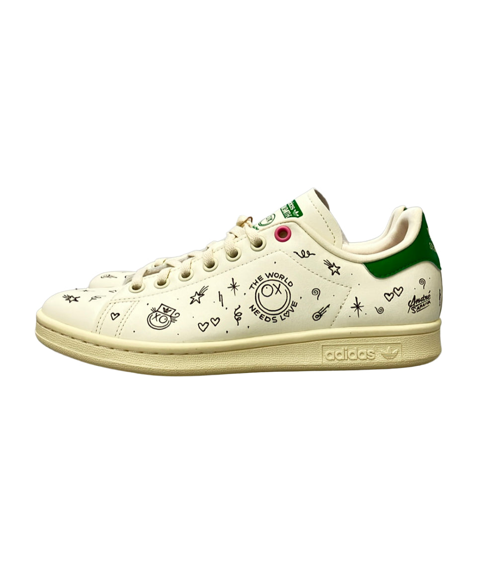 美品 adidas ローカットスニーカー Andre Saraivaコラボ STAN SMITH J GY1786で キッズ SIZE 25.0 アディダス
