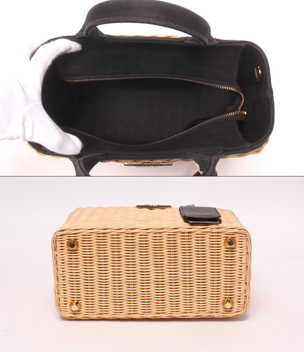 PRADA 2WAY ハンドバッグ ショルダーバッグ 斜め掛け かごバッグ 1BG835 レディース プラダ