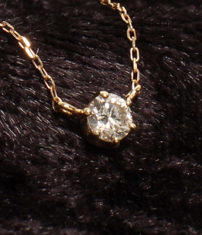 美品 ミルフローラ ネックレス K10 ダイヤ 0.15ct レディース Milluflora