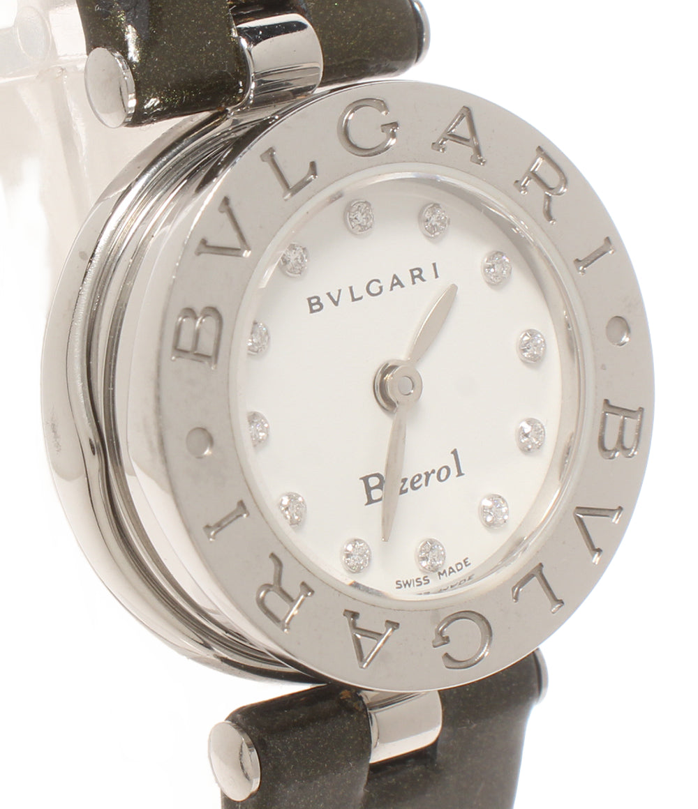 BVLGARI 腕時計 B-zero1 ダイヤインデックス クオーツ ホワイト BZ22S レディース ブルガリ