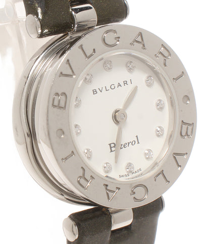 BVLGARI 腕時計 B-zero1 ダイヤインデックス クオーツ ホワイト BZ22S レディース ブルガリ