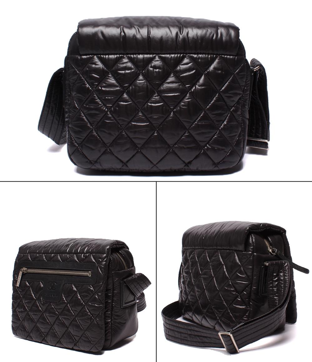 CHANEL ショルダーバッグ メッセンジャーバッグ 肩掛け 斜め掛け シルバー金具 マトラッセ コココクーン A48616 レディース メンズ シャネル