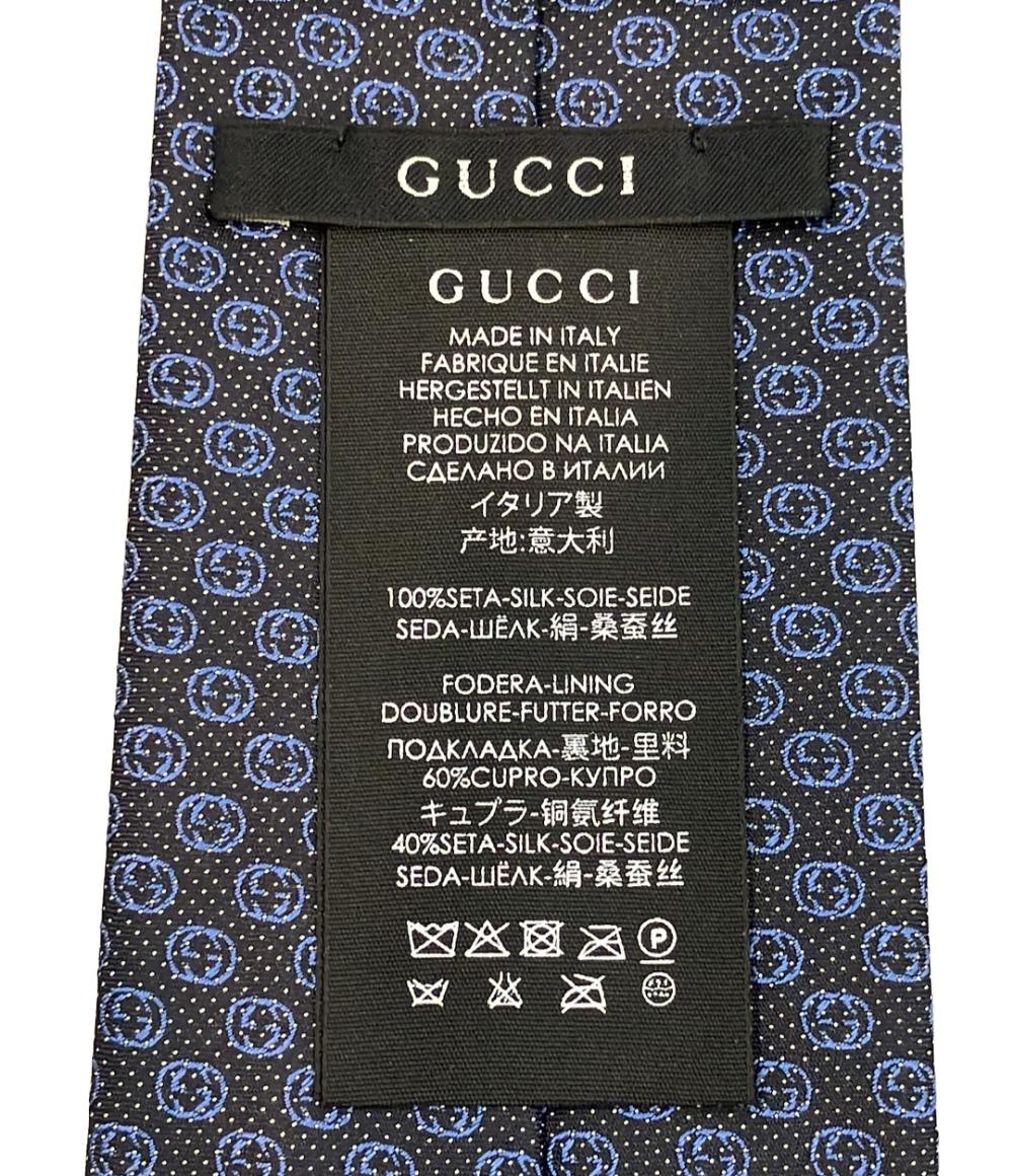 美品 グッチ ネクタイ シルク100% メンズ GUCCI