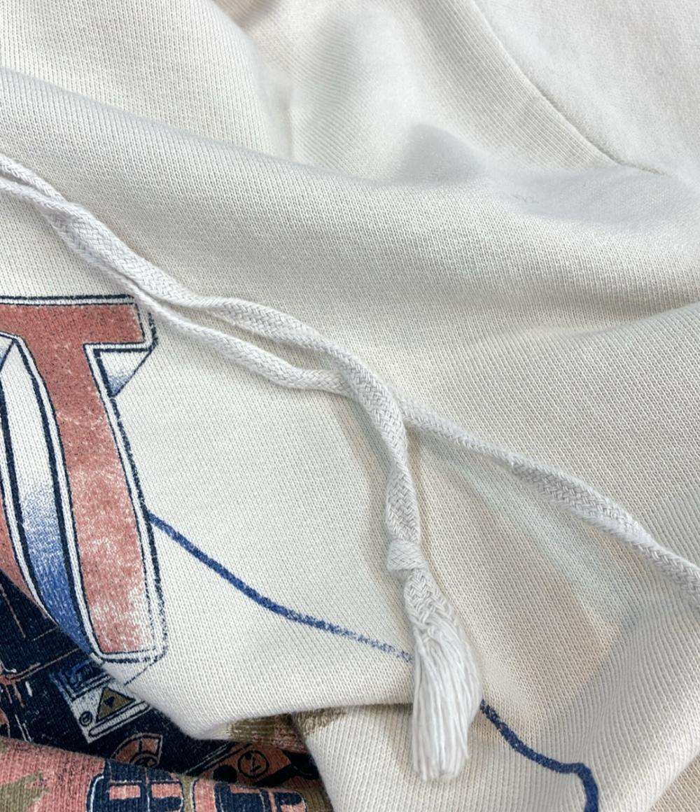 SAINT LAURENT PARIS スウェット ロボットプリント トレーナー ダメージ加工 メンズ SIZE S サンローランパリ