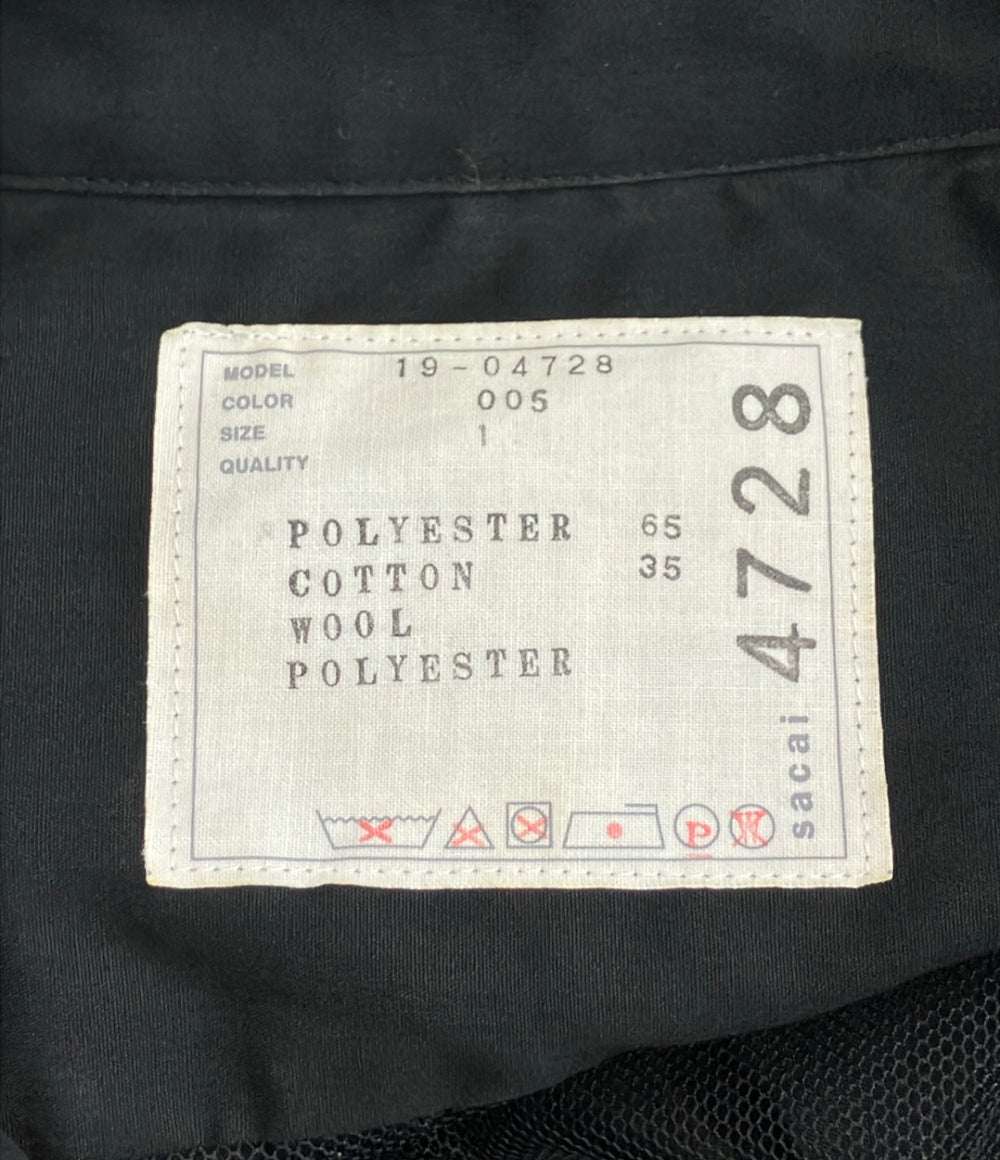 Sacai ドッキング ビスチェ シャツワンピース 19-04728 レディース SIZE 1 サカイ