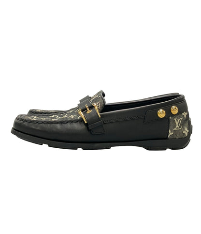 LOUIS VUITTON ローファー ドライビングシューズ モノグラムミニ レディース SIZE 37 ルイ・ヴィトン