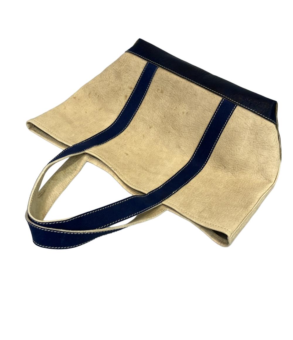 美品 KIGO Lightning トートバッグ 白タンニン鞣し ブルハイド メンズ