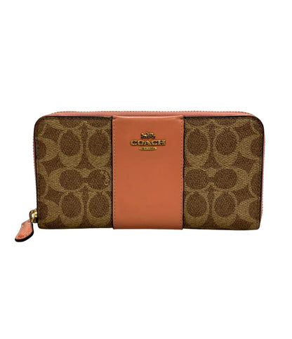コーチ ラウンドファスナー長財布 レディース COACH