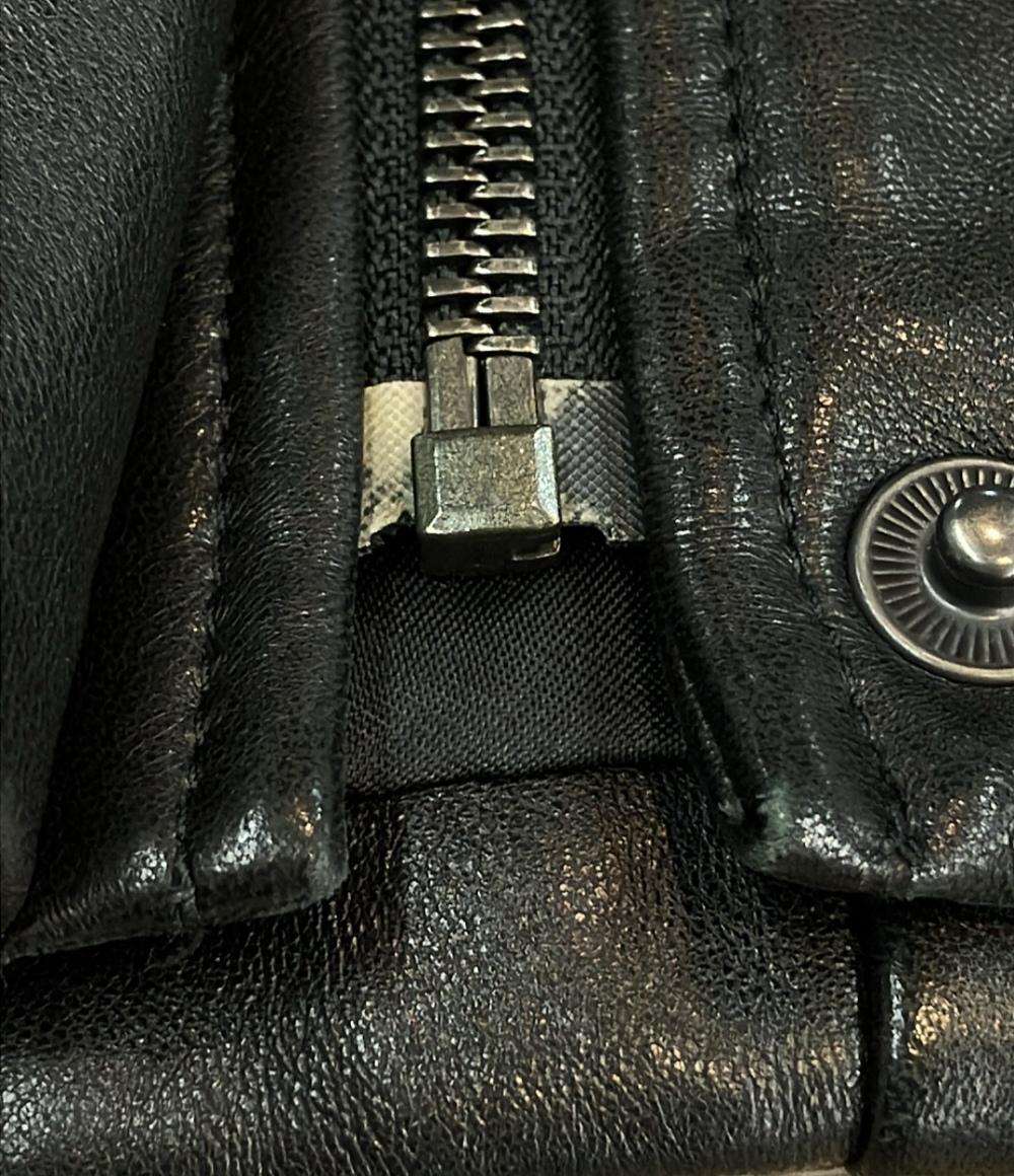 Longchamp レザーナイロン切替 ジャケット レディース ロンシャン