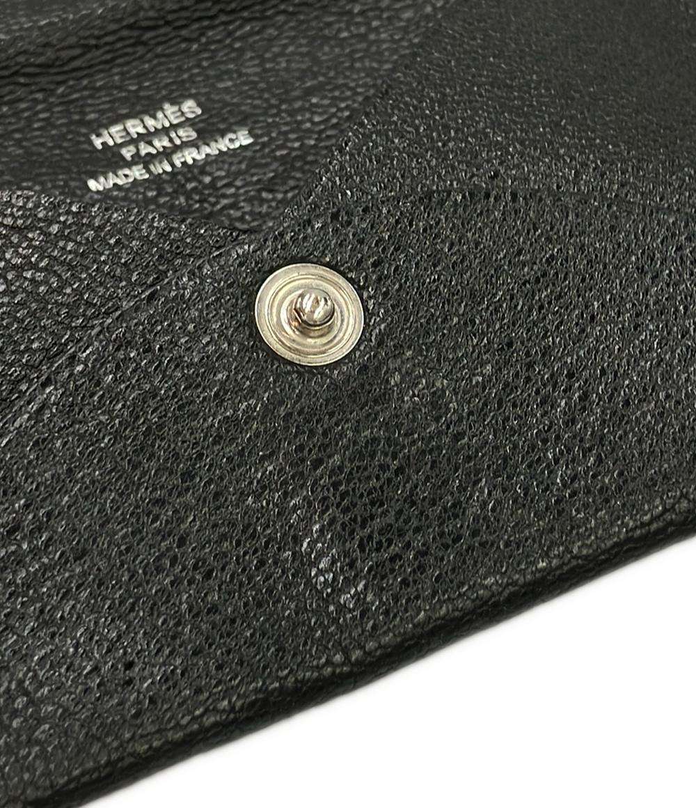 HERMES カードケース D刻印 シルバー金具 ガルヴィ メンズ レディース エルメス