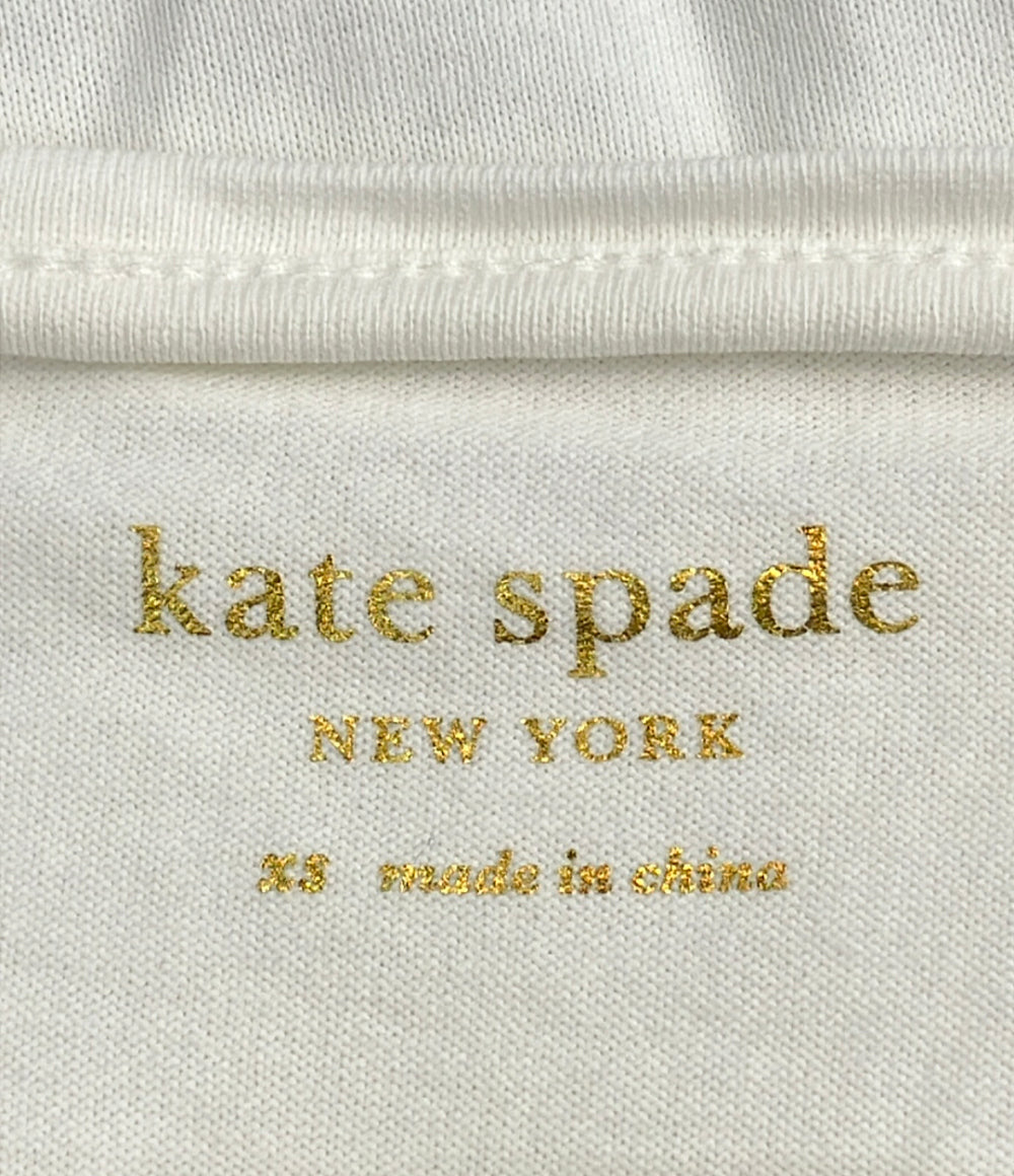 Kate Spade New York 半袖 ビーズ刺繍 Tシャツ レディース SIZE XS ケイトスペード ニューヨーク