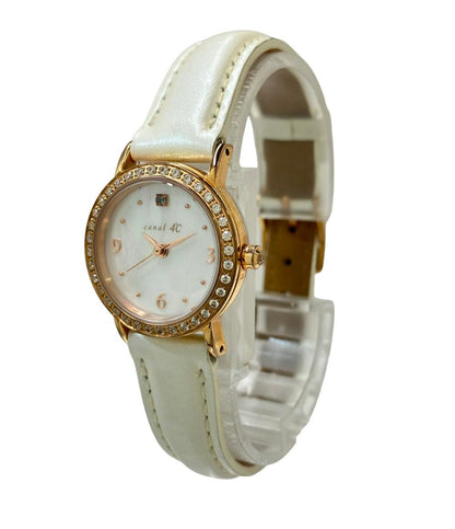 canal4℃ 腕時計 クオーツ シェル レディース カナルヨンドシー