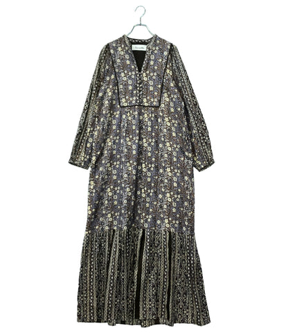 Sara mallika 長袖ワンピース 花柄 020452SB1 レディース SIZE M サラマリカ