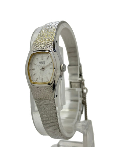 SEIKO 腕時計 クオーツ シルバー 4N01-5021 レディース セイコー