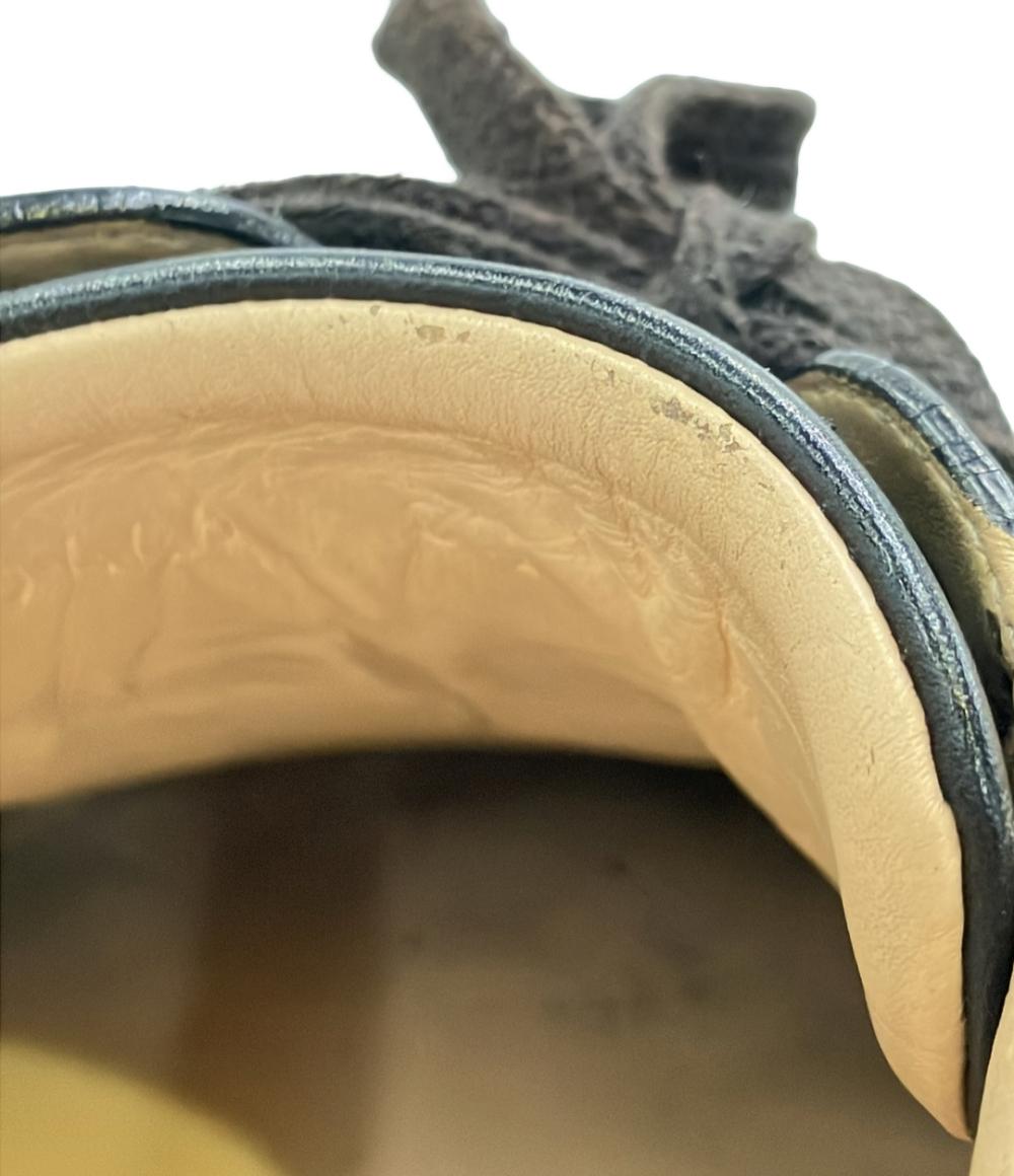 訳あり GUCCI ローカットスニーカー エース ビー 429446 メンズ SIZE 8 1/2 27.5 グッチ