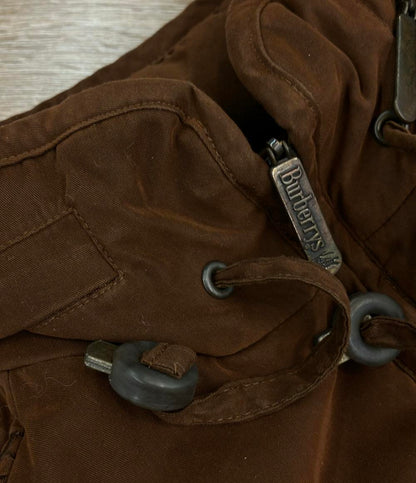 Burberrys 中綿コート 刺繍ロゴ フード付き インポート ブラウン FDA57-502-50 レディース SIZE 7AR (S) バーバリーズ