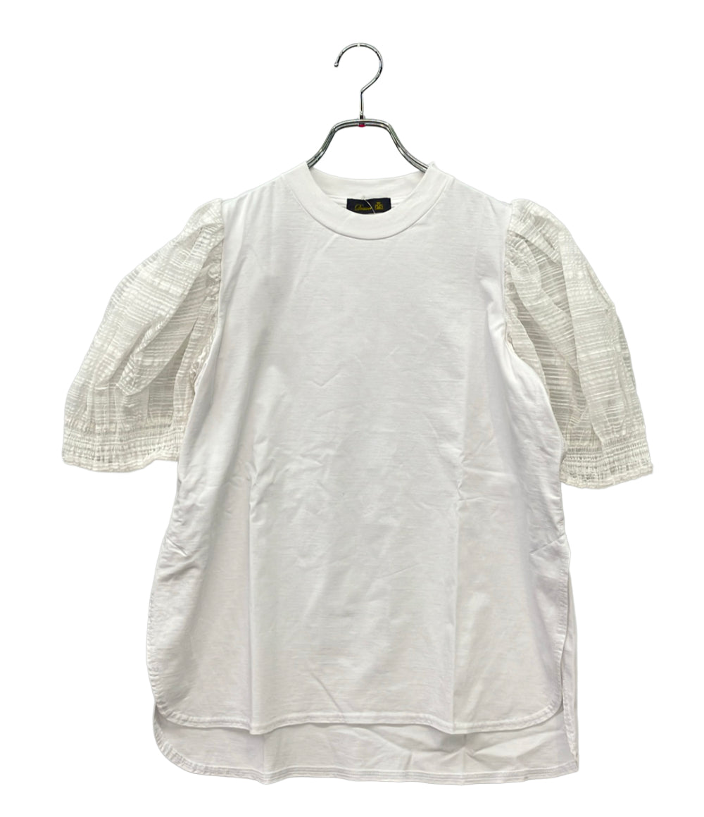 Drawer 袖切り替え半袖Tシャツ 6517-299-0667 レディース ドゥロワー