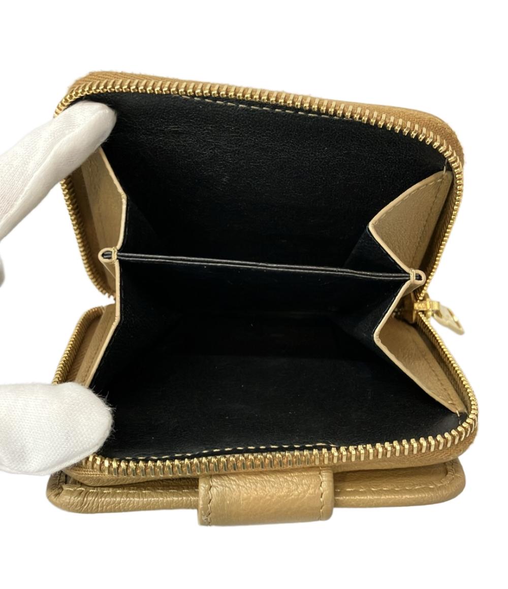 美品 イヴ・サンローラン 二つ折り財布 GUE568985 レディース YVES SAINT LAURENT