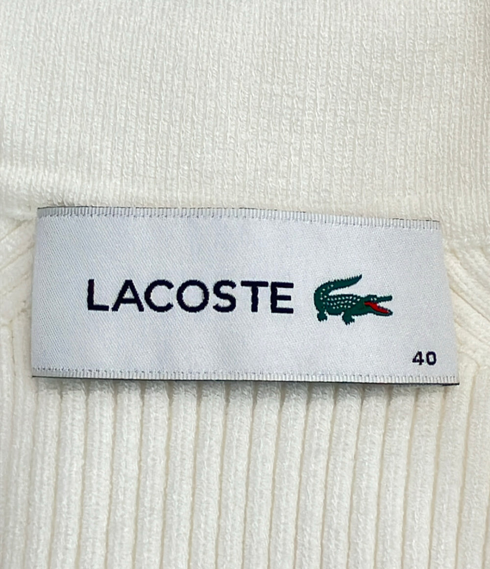LACOSTE 半袖 ポロカラープリーツドレス レディース SIZE 40 ラコステ
