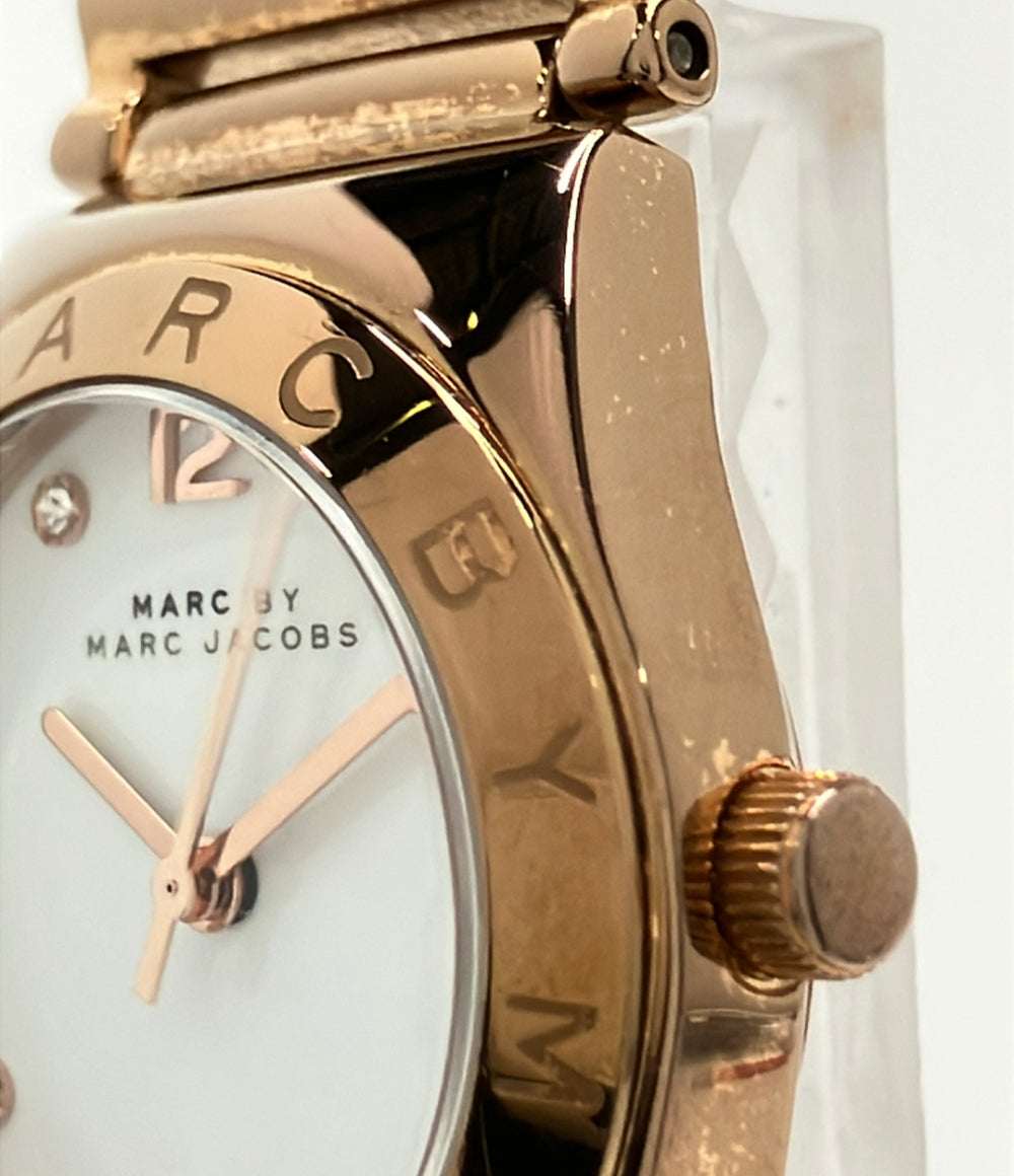 MARC BY MARC JACOBS 腕時計 クオーツ ホワイト MBM8559 レディース マークバイマークジェイコブス