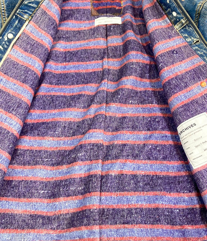 TOLQ トロンプルイユ　プリンテッドデニムジャケット メンズ SIZE 38 (S) トルク