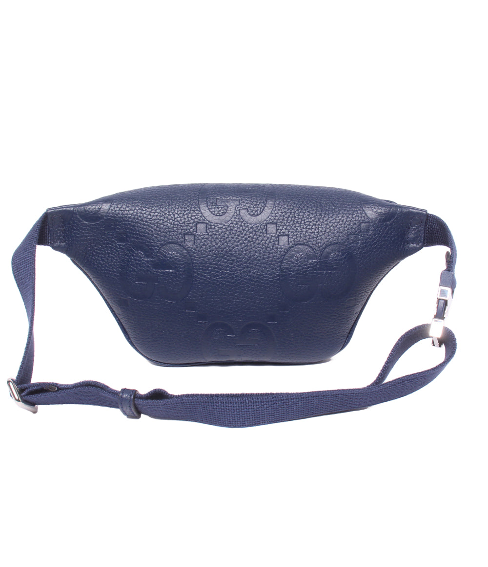 美品 GUCCI ボディバッグ ウエストバッグ GGエンボス 645093 525040 メンズ グッチ