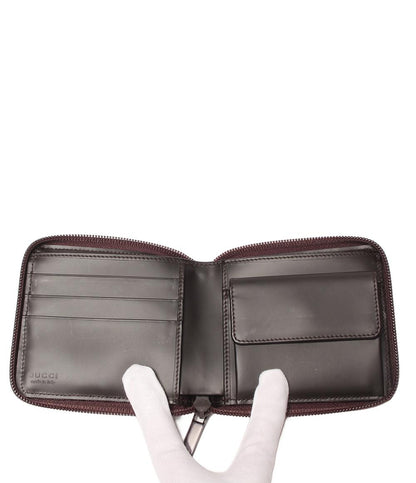 美品 GUCCI ラウンドファスナー二つ折り財布 034 1408 0801 メンズ グッチ