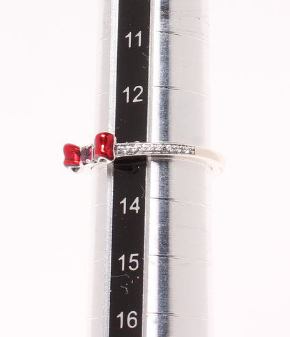 美品 PANDORA Disney リング 指輪 SV925 白雪姫 リボンモチーフ レディース SIZE 13号 パンドラ