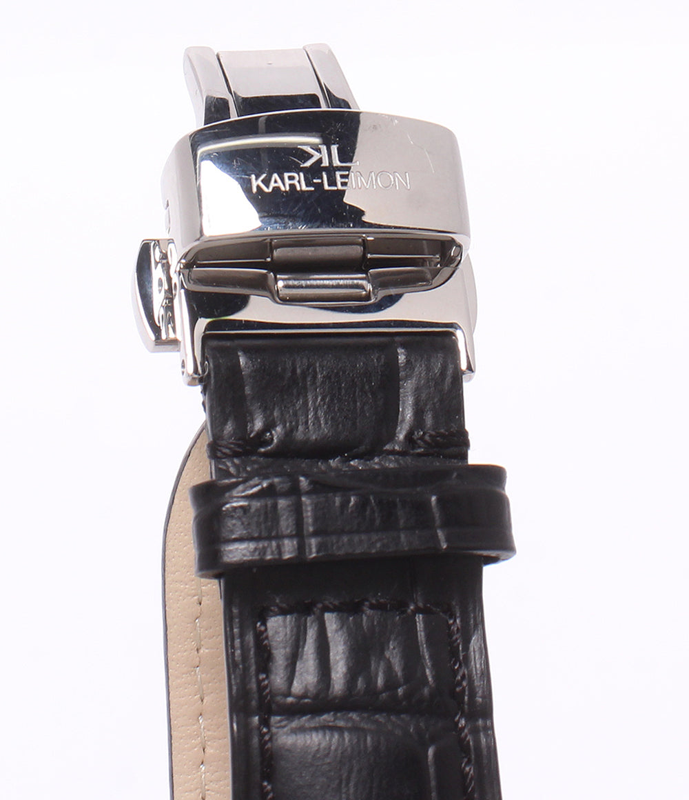 KARL-LEIMON 腕時計 クラシック シンプリシティ クオーツ シルバー CSWH01 メンズ カルレイモン