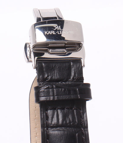 KARL-LEIMON 腕時計 クラシック シンプリシティ クオーツ シルバー CSWH01 メンズ カルレイモン