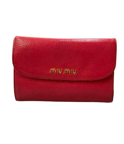 Miu Miu 二つ折り財布 レザー レディース ミュウ ミュウ