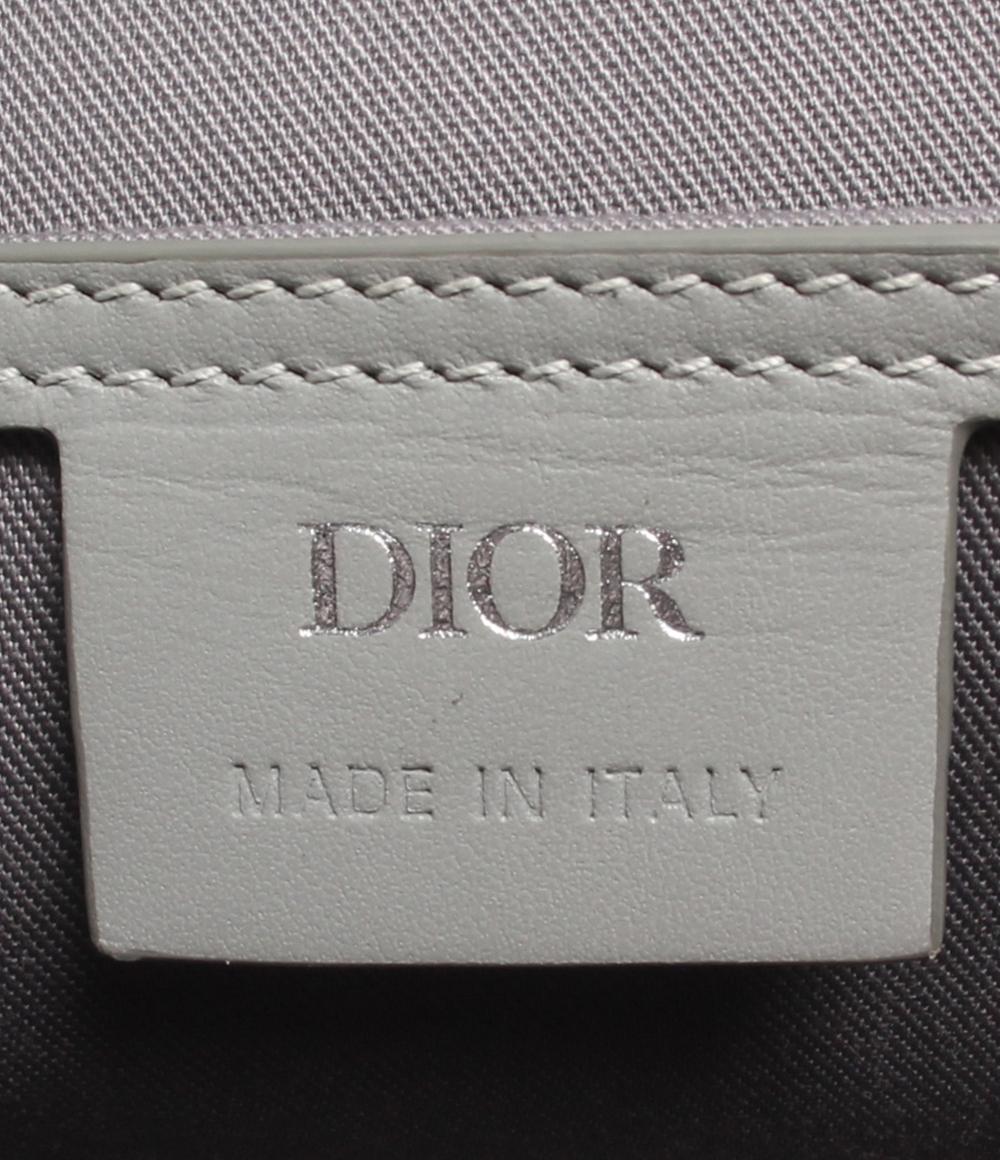 クリスチャンディオール レザーショルダーバッグ シルバー金具 ダイヤモンド ヒットザロード 1ESME157CDP メンズ Christian Dior