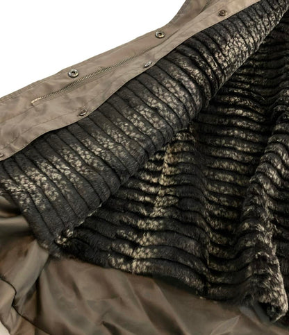 美品 岐阜毛被 ライナーファー トレンチコート レディース SIZE L