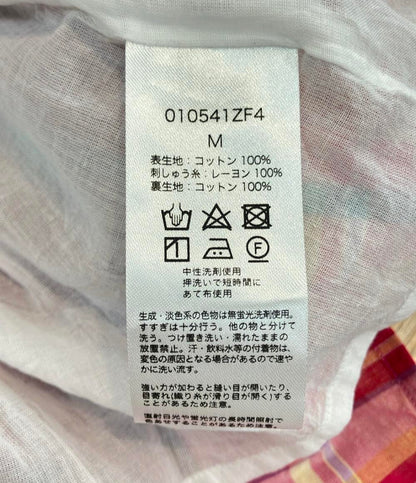 NE QUITTEZ PAS ノースリーブ チェック柄 ワンピース レディース SIZE M ヌキテパ