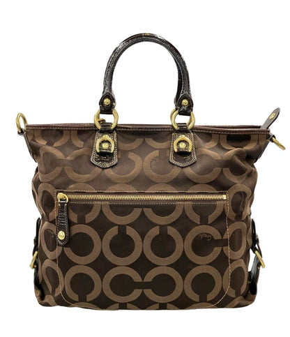 COACH 2WAY ハンドバッグ ショルダーバッグ 肩掛け オプアート 12963 レディース コーチ