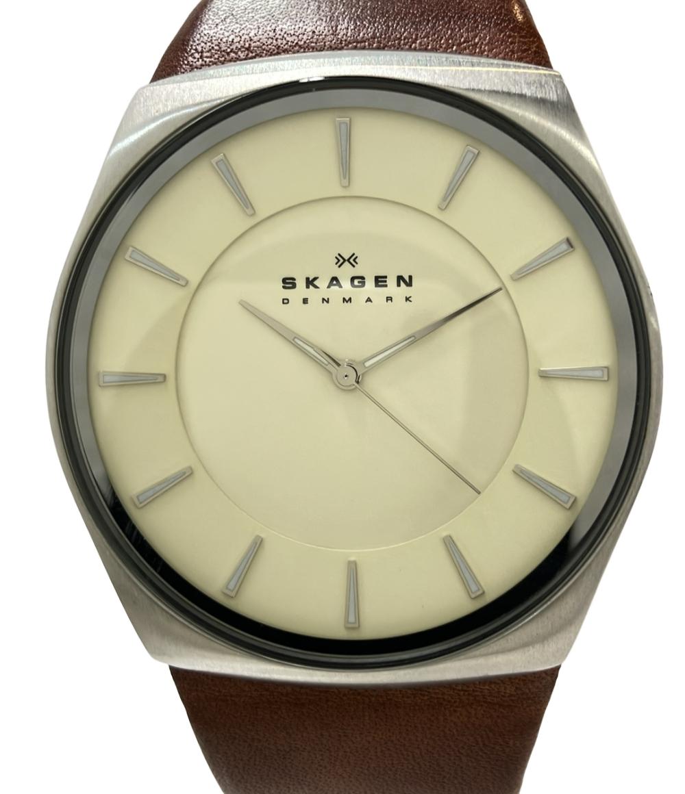 SKAGEN 腕時計 クオーツ アイボリー SKW6084 メンズ スカーゲン