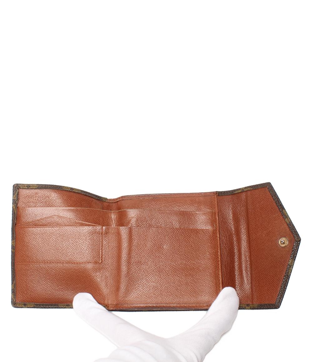 ルイ・ヴィトン Wホック 二つ折り財布 ポルトモネ ビエ カルトクレディ モノグラム M61660 レディース LOUIS VUITTON