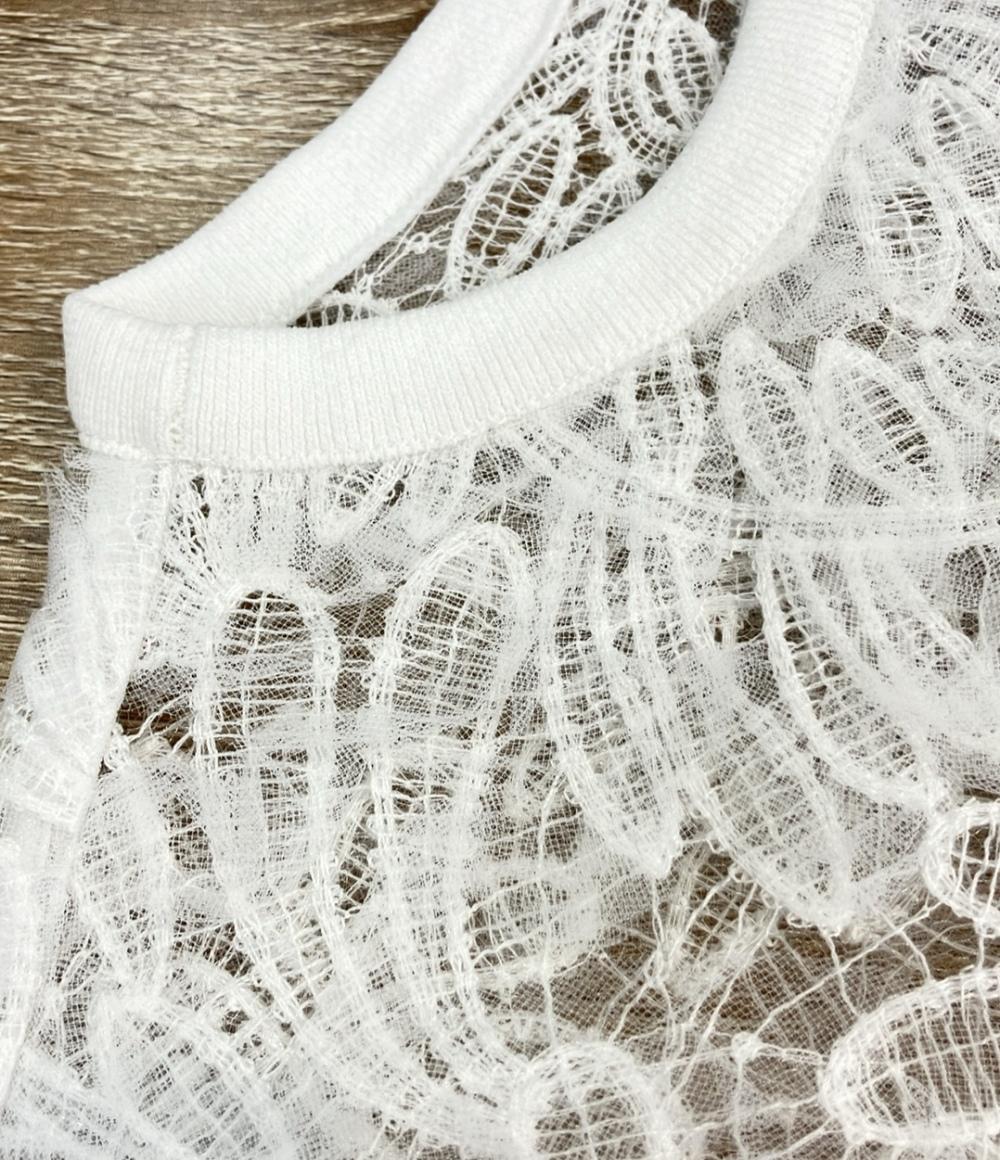 美品 ANAYI チュールコードレース プルオーバー レディース SIZE 38 (S) アナイ