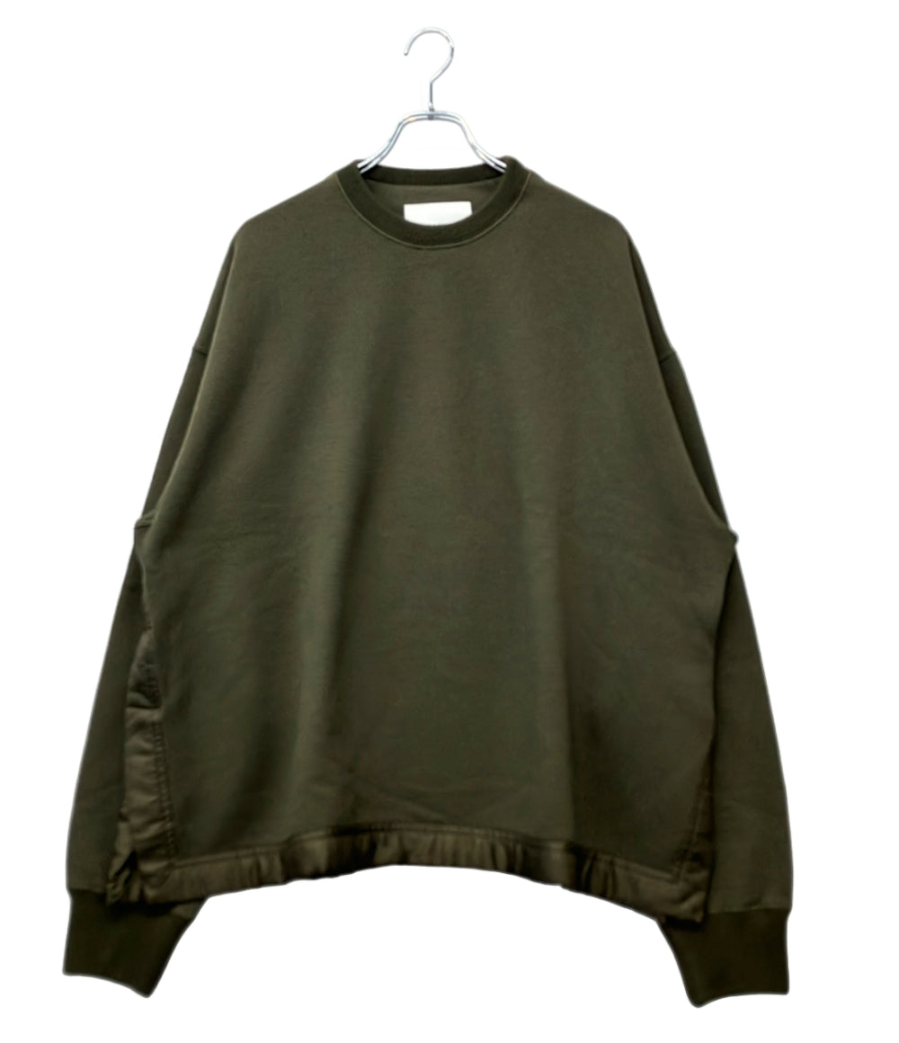 美品 JIL SANDER スウェットシャツ 長袖 クルーネック ウールメルトン