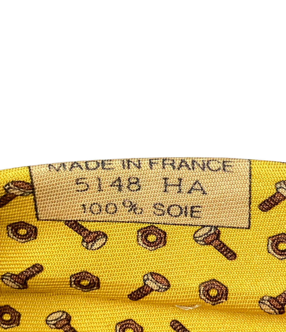 HERMES ネクタイ シルク100% メンズ エルメス