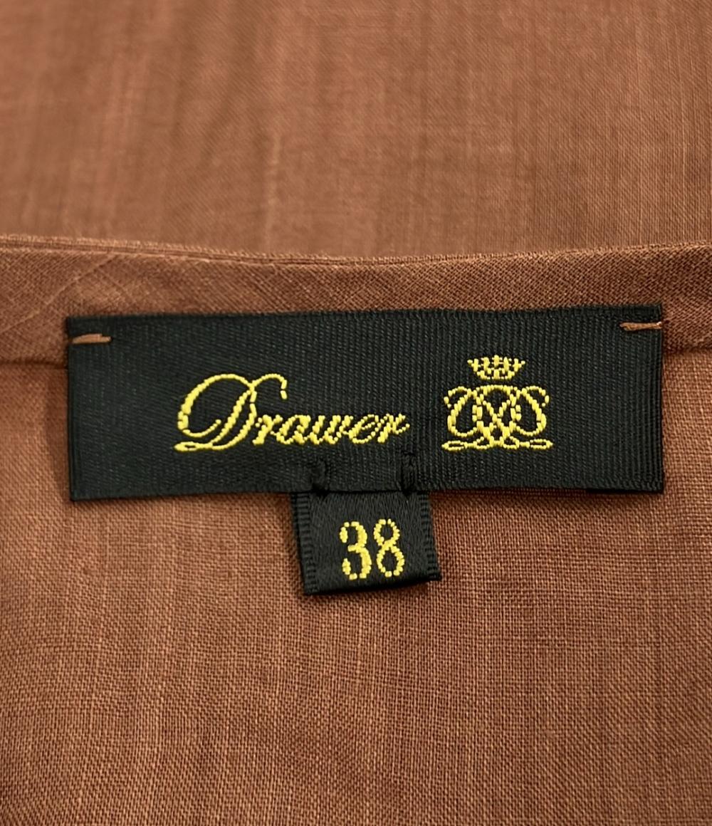 Drawer ローンラッフル ノースリーブブラウス 6521-299-1090 レディース SIZE 38 ドゥロワー