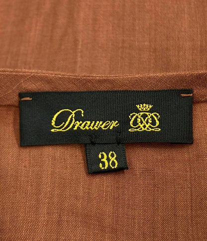 Drawer ローンラッフル ノースリーブブラウス 6521-299-1090 レディース SIZE 38 ドゥロワー